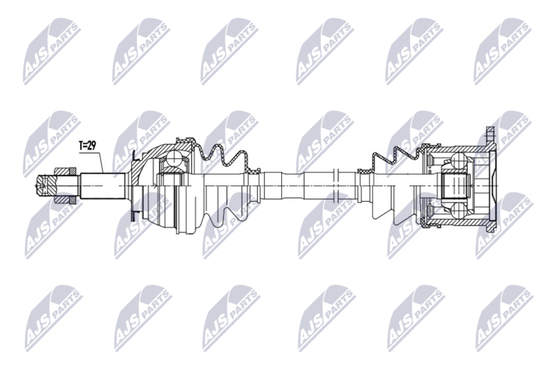NTY NPW-NS-221 Drive Shaft