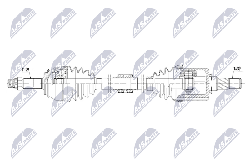 NTY NPW-NS-222 Drive Shaft