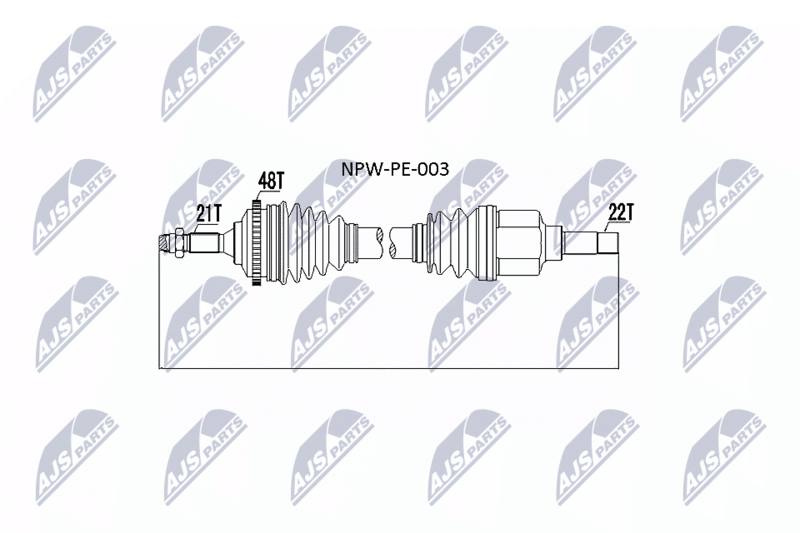 NTY NPW-PE-003 Drive Shaft