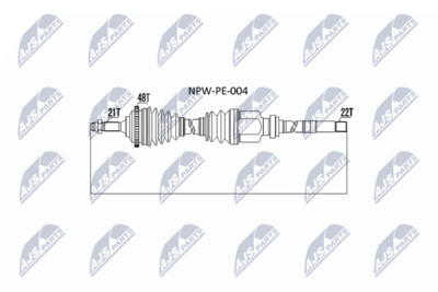 Drive Shaft NTY NPW-PE-004