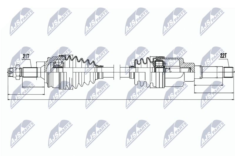 NTY NPW-PE-015 Drive Shaft