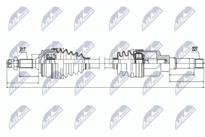 Drive Shaft NTY NPW-PE-015