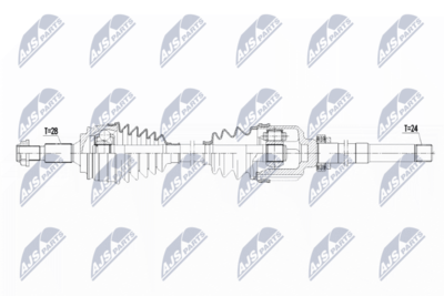 Drive Shaft NTY NPW-PE-017
