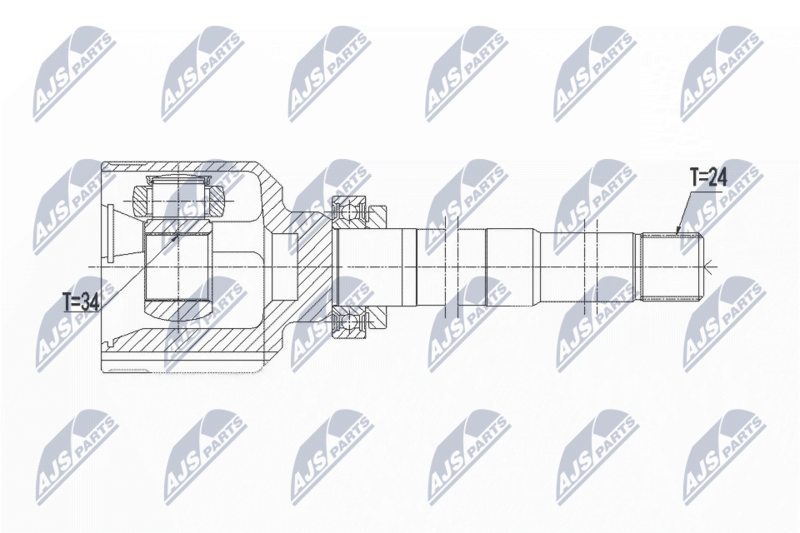 NTY NPW-PE-018 Joint Kit, drive shaft