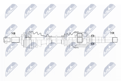 Drive Shaft NTY NPW-PE-019