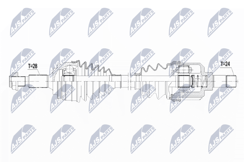 NTY NPW-PE-021 Drive Shaft