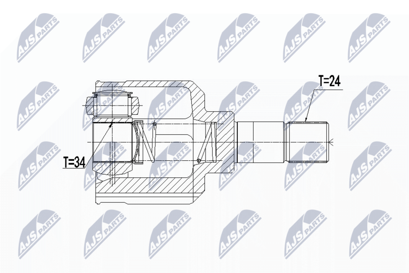 NTY NPW-PE-024 Joint Kit, drive shaft