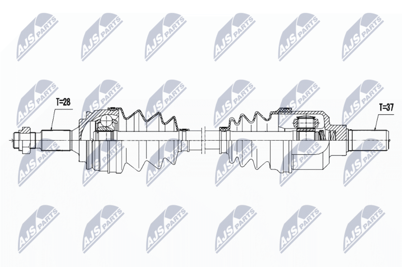 NTY NPW-PE-039 Drive Shaft