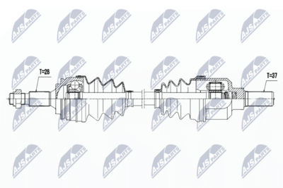 Drive Shaft NTY NPW-PE-039