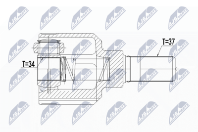 Joint Kit, drive shaft NTY NPW-PE-040