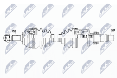 Drive Shaft NTY NPW-PE-041