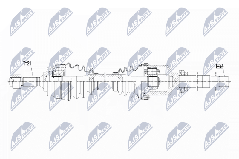 NTY NPW-PE-047 Drive Shaft