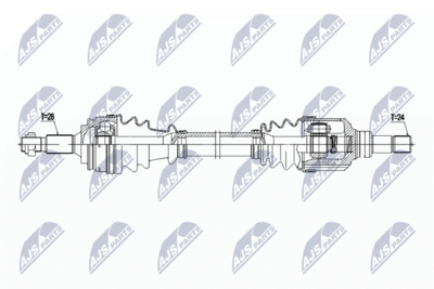 Drive Shaft NTY NPW-PE-049