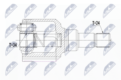 Joint Kit, drive shaft NTY NPW-PE-050