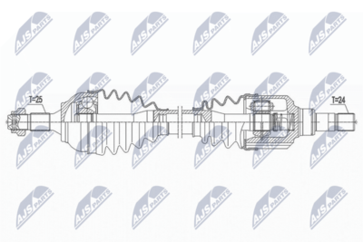 Drive Shaft NTY NPW-PE-055