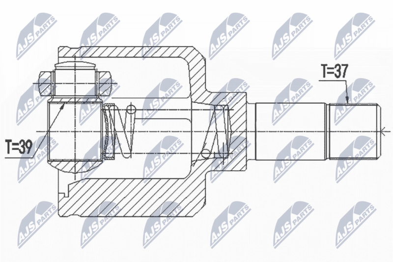 NTY NPW-PE-056 Joint Kit, drive shaft