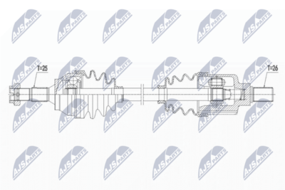 Drive Shaft NTY NPW-PE-063