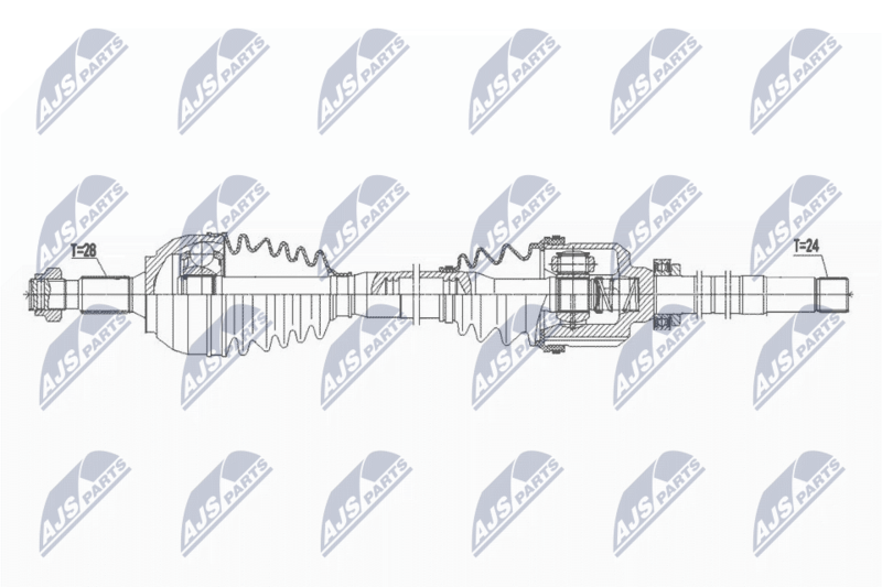 NTY NPW-PE-065 Drive Shaft