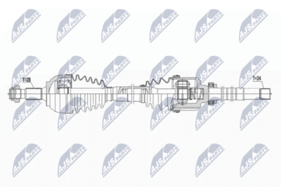 Drive Shaft NTY NPW-PE-065