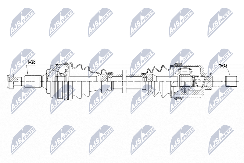 NTY NPW-PE-077 Drive Shaft