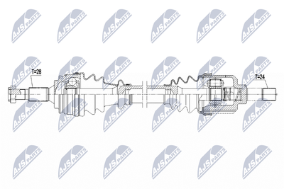 Drive Shaft NTY NPW-PE-077