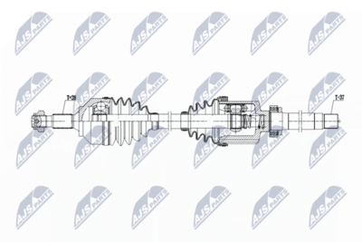 Drive Shaft NTY NPW-PE-103