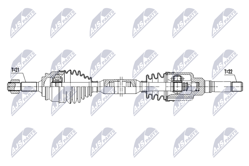 NTY NPW-PE-113 Drive Shaft