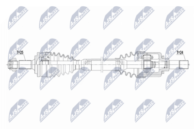 Drive Shaft NTY NPW-PE-122