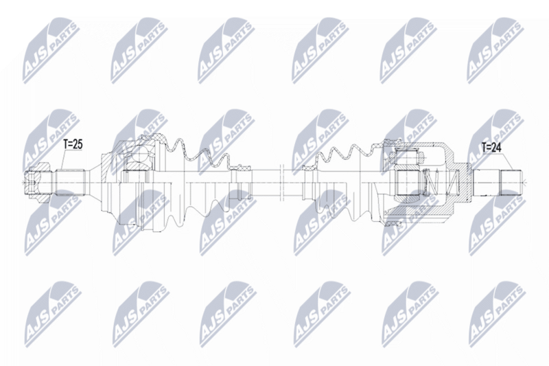 NTY NPW-PE-125 Drive Shaft