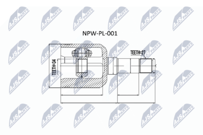 Joint Kit, drive shaft NTY NPW-PL-001
