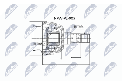 Joint Kit, drive shaft NTY NPW-PL-005