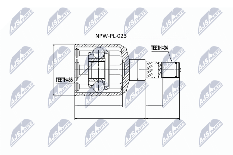 NTY NPW-PL-023 Joint Kit, drive shaft