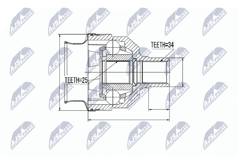 NTY NPW-PL-025 Joint Kit, drive shaft