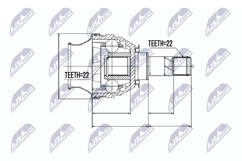 NTY NPW-PL-026 Joint Kit, drive shaft