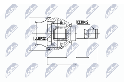 Joint Kit, drive shaft NTY NPW-PL-026