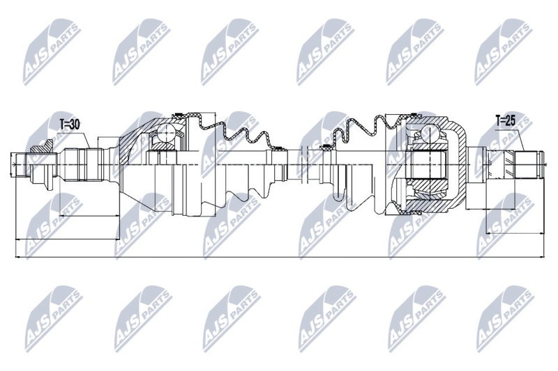 NTY NPW-PL-031 Drive Shaft