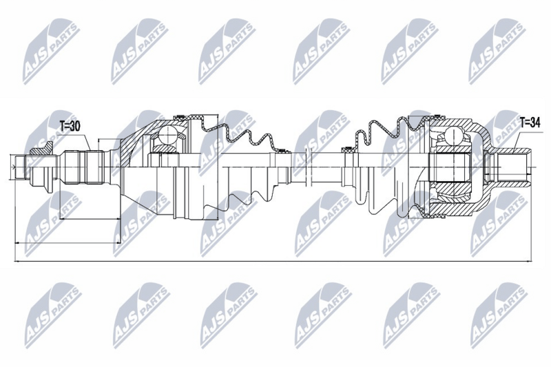 NTY NPW-PL-032 Drive Shaft