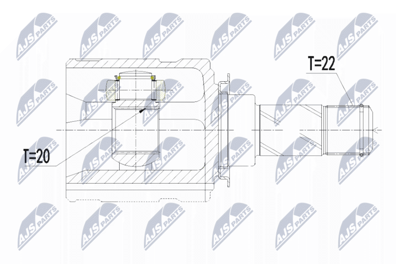 NTY NPW-PL-051 Joint Kit, drive shaft