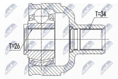 Joint Kit, drive shaft NTY NPW-PL-084