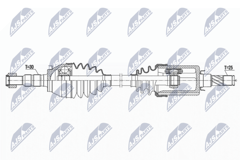 NTY NPW-PL-117 Drive Shaft