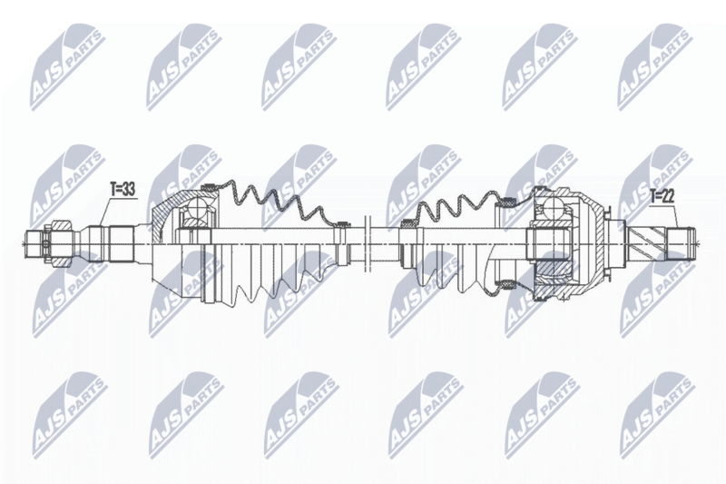 NTY NPW-PL-119 Drive Shaft