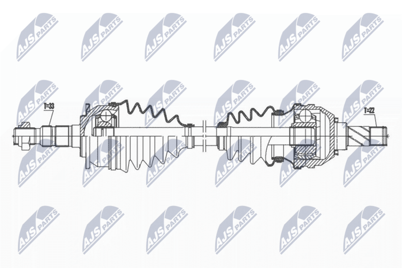 NTY NPW-PL-121 Drive Shaft