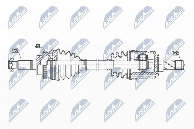 NTY NPW-PL-123 Drive Shaft