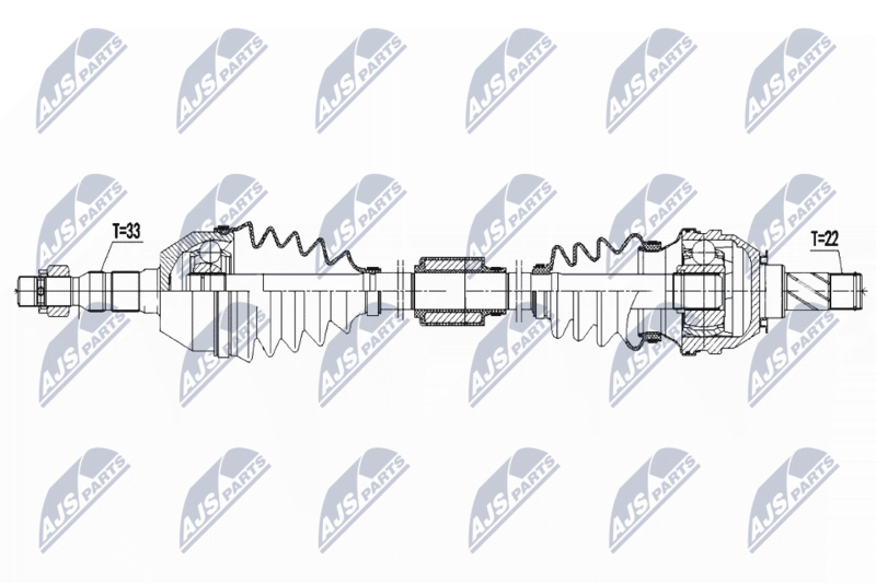 NTY NPW-PL-125 Drive Shaft