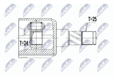 Joint Kit, drive shaft NTY NPW-PL-126