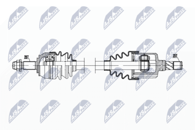 Drive Shaft NTY NPW-PL-133