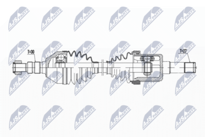 Drive Shaft NTY NPW-PL-143