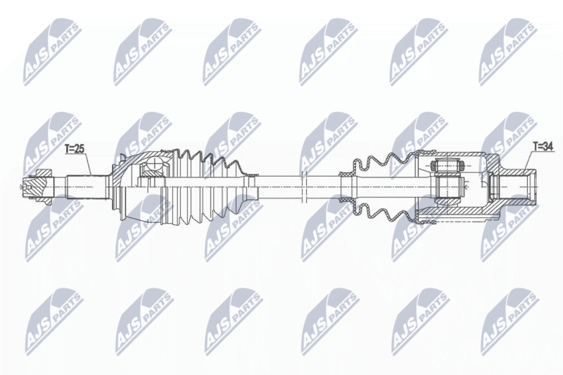 NTY NPW-PL-147 Drive Shaft