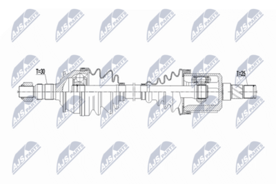 Drive Shaft NTY NPW-PL-149