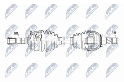 Drive Shaft NTY NPW-PL-156
